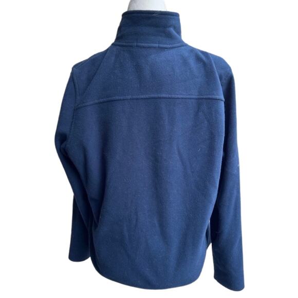 Boston Red Sox Navy Blue Fleece Jacket Full Zip Embroidered B Size L Antigua - Picture 6 of 11